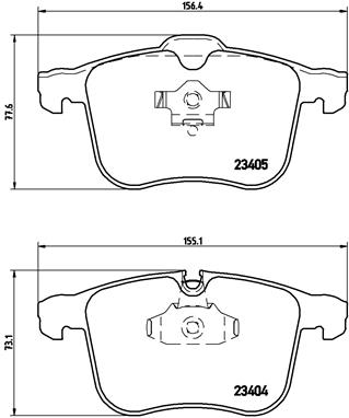 A.B.S. P 59 049 BREMBO BREMSBELÄGE, RICHTUNGSGEBUNDEN Bremsbelagsatz, Scheibenbremse